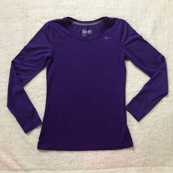 purple long sleeve dri fit